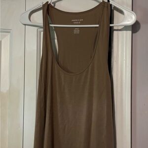 American Eagle Outfitters Tan Tank Top Scoop Neck